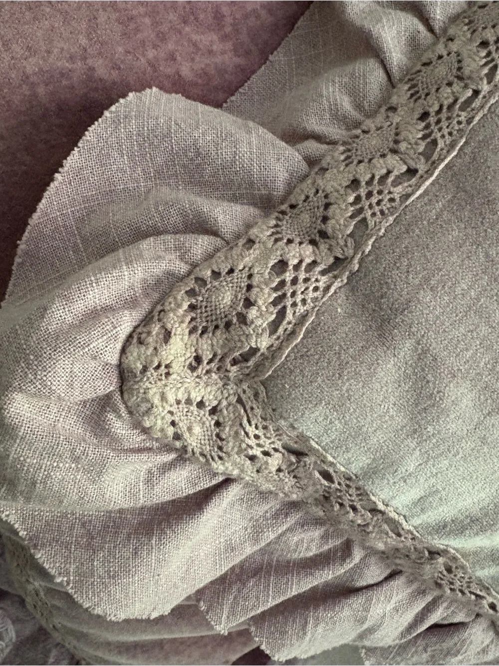 Shabby Chic Lavender Velvet Ruffle Pillow Covers Rachel Ashwell